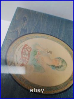 Rare Pepsi Cola Radio Jingle Music box Reuge Movement Wood Box Pepsi Girl Tested