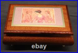 Rare Reuge Edna Hibel Music Box Made in Italy Fur Elise Excellent Condition