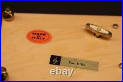 Rare Reuge Edna Hibel Music Box Made in Italy Fur Elise Excellent Condition