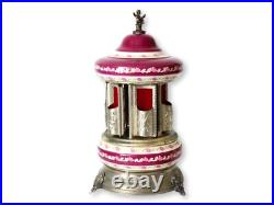 Rare Reuge Porcelain Musical Carousel Cigarette Dispenser Rare Reuge Porcelain Musical Carousel Cigarette Dispenser