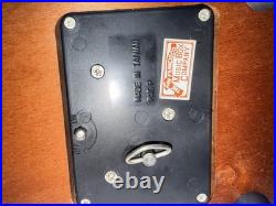 Rare SF Music Box Company Swan Carousel Animated Horses Wood Base Works Rare SF Music Box Company Swan Carousel Animated Horses Wood Base Works