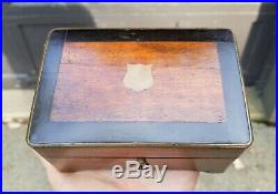 Rare SMALL Antique 1882 Patent PAILLARD Swiss Cylinder Music Box NEEDS REPAIR