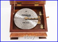 Rare Thorens AD-41 Large Music Box Sorrento Wood Inlay Pre Reuge 11 Disc