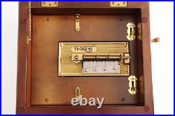 Rare Thorens AD-41 Large Music Box Sorrento Wood Inlay Pre Reuge 11 Disc