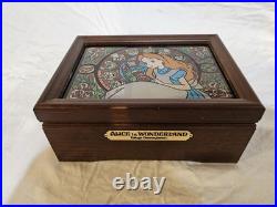 Rare Vintage Disney Tokyo Japan Aluce In Wonderland Disneyland Music Box Read