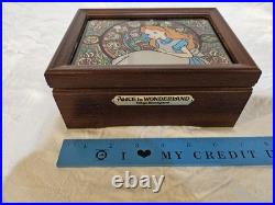 Rare Vintage Disney Tokyo Japan Aluce In Wonderland Disneyland Music Box Read