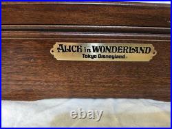 Rare Vintage Disney Tokyo Japan Aluce In Wonderland Disneyland Music Box Read