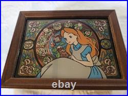 Rare Vintage Disney Tokyo Japan Aluce In Wonderland Disneyland Music Box Read