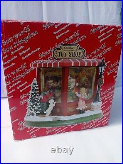 Rare Vintage Handcrafted Santa's Toy Shop Music Box Diarama Spieluhrenwelt VTG