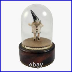 Rare Vintage Reuge Dancing Clown Girl Automaton Music Box READ