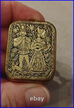 Rare Vintage Reuge Swiss Music Box Keychain Working Mid-Century Gem