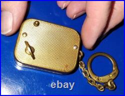Rare Vintage Reuge Swiss Music Box Keychain Working Mid-Century Gem