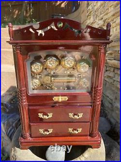 Rare Vintage Sankyo Music Box Blue Danube Bees And Bells Jewelry