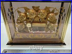 Rare Vintage Sankyo Music Box L-706 Blue Danube Bees And Bells Lucite