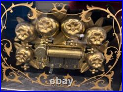 Rare Vintage Sanyko Music Box with Bees & Bells Plays Blue Danube (SEE VIDEO)