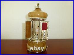 Rare Vintage Swiss Reuge Dancing Ballerina Music Box Carousel Items Holder