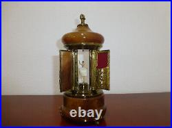 Rare Vintage Swiss Reuge Dancing Ballerina Music Box Carousel Items Holder