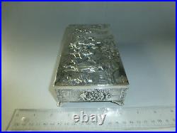 Rare Vintage Thorens (Pre Reuge) Music Box Silver Plated Case Made In Denmark
