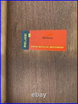 Rare Vtg 70's Reed & Barton And Reuge Collaboration Musical Jewelry Box It Works