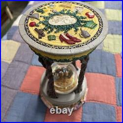 Rare Wizard Of Oz Hourglass Snow Globe Music Box Hard To Find