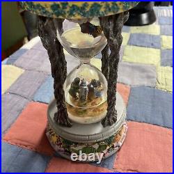 Rare Wizard Of Oz Hourglass Snow Globe Music Box Hard To Find