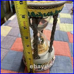 Rare Wizard Of Oz Hourglass Snow Globe Music Box Hard To Find