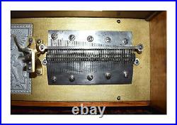 Rarest Model F Double Comb Capital Cuff Music Box With 20 Cuffs