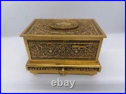 Rarest Singing Bird Box Karl Griesbaum Filigree Decoration Exceptionally Rare