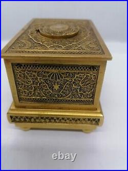 Rarest Singing Bird Box Karl Griesbaum Filigree Decoration Exceptionally Rare