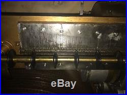 Regina 27 1/2 Inch Disc Music Box Upright Automatic Coin Op Changer Double Comb