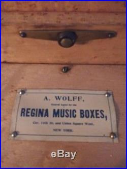 Regina Birds Eye Maple Double Comb Music Box