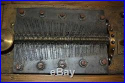 Regina Double Comb Music Box 15 1/2 Disc For Restoration Being Sold As Found
