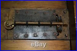 Regina Double Comb Music Box 15 1/2 Disc For Restoration Being Sold As Found