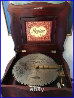 Regina Music Box 15 1/2 Inch Discs 1890s Collection of 65 Disks