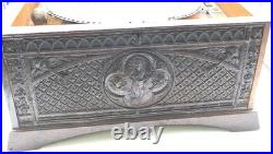 Regina Music Box 54015 DOUBLE COMB CHERUB ORNATE Cabinet With Disc WORKS VIDEO