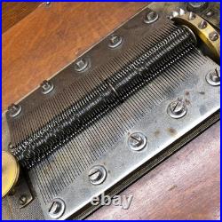 Regina Music Box 54015 DOUBLE COMB CHERUB ORNATE Cabinet With Disc WORKS VIDEO