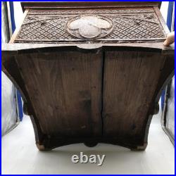 Regina Music Box 54015 DOUBLE COMB CHERUB ORNATE Cabinet With Disc WORKS VIDEO