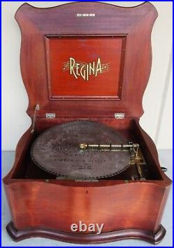 Regina Music Box Model 50 Mahogany Serpentine #77499