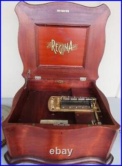 Regina Music Box Model 50 Mahogany Serpentine #77499