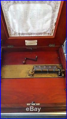 Regina Music Box in a Mahogany Cabinet
