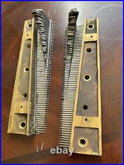 Regina music box, Pair Of Combs For 20 3/4, original factory lead weights