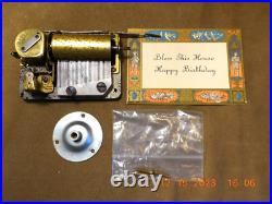 Reuge 2 Tune 36 Note Musical Movement Nos Bless This House/ Happy Birthday