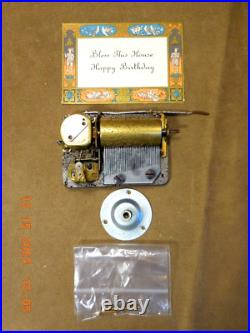 Reuge 2 Tune 36 Note Musical Movement Nos Bless This House/ Happy Birthday