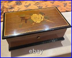 Reuge 3 Tune / 72 Note Swiss Music Box. Plays 3 Famous Operas. SEE VIDEO