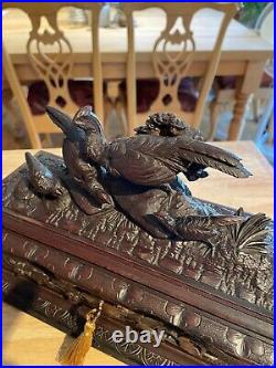 Reuge 72 Note Black Forest Pheasants Music Box. Rachmaninoff Concerto. SEE VIDEO