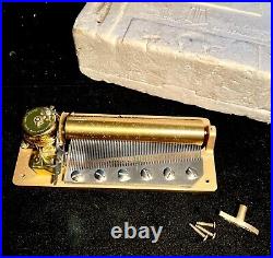 Reuge 72 Note Music Box Movement. Plays Love Story in 3 Parts. SEE VIDEO