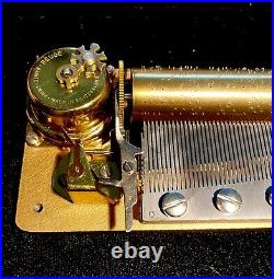 Reuge 72 Note Music Box Movement. Plays Love Story in 3 Parts. SEE VIDEO