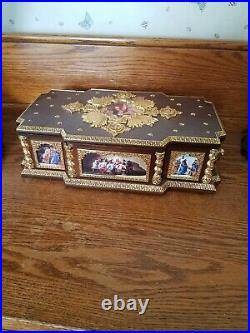 Reuge 72Note Franklin Mint The Life of Christ' Millennium Music Box (See Video)