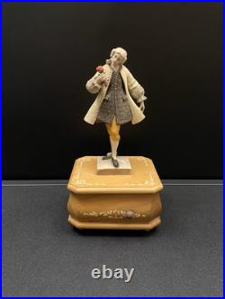 Reuge Anri Victorian Style Man Figure Removable Top Swiss Musical Music Box Reuge Anri Victorian Style Man Figure Removable Top Swiss Musical Music Box