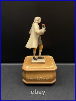 Reuge Anri Victorian Style Man Figure Removable Top Swiss Musical Music Box Reuge Anri Victorian Style Man Figure Removable Top Swiss Musical Music Box